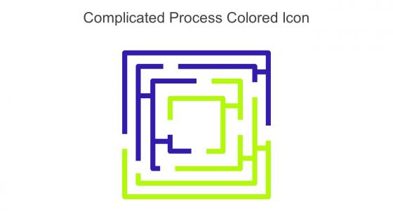 Complicated Process Colored Icon In Powerpoint Pptx Png And Editable Eps Format