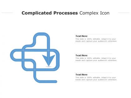 Complicated processes complex icon