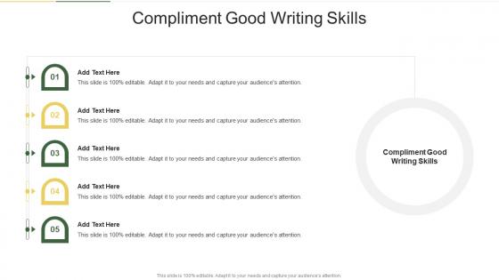 Compliment Good Writing Skills In Powerpoint And Google Slides Cpb