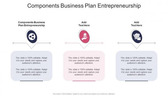 Components Business Plan Entrepreneurship In Powerpoint And Google Slides Cpb