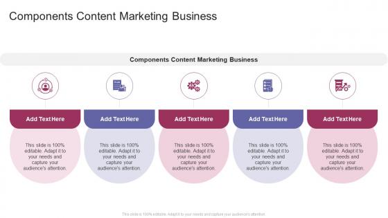 Components Content Marketing Business In Powerpoint And Google Slides Cpb