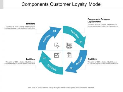 Components customer loyalty model ppt powerpoint presentation infographics design ideas cpb