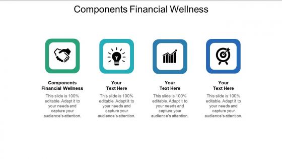 Components financial wellness ppt powerpoint presentation portfolio infographic template cpb