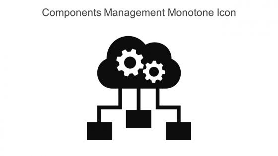 Components Management Monotone Icon In Powerpoint Pptx Png And Editable Eps Format