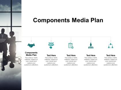 Components media plan ppt powerpoint presentation inspiration cpb