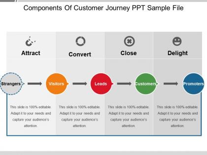 Components of customer journey ppt sample file