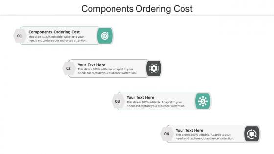 Components ordering cost ppt powerpoint presentation gallery master slide cpb