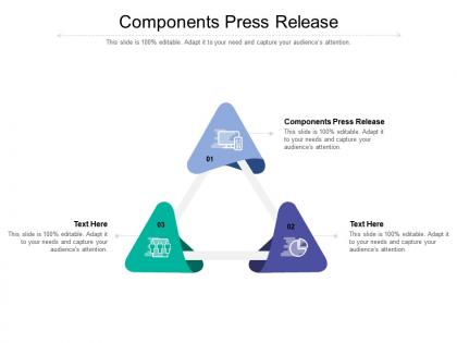 Components press release ppt powerpoint presentation portfolio slide cpb
