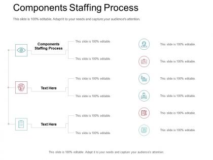 Components staffing process ppt powerpoint presentation professional show cpb