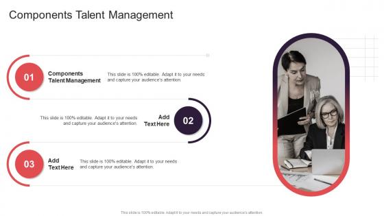 Components Talent Management In Powerpoint And Google Slides Cpb