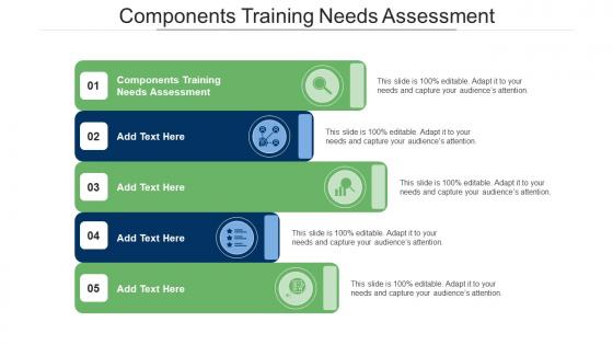 Components Training Needs Assessment Ppt Powerpoint Presentation Portfolio File Cpb