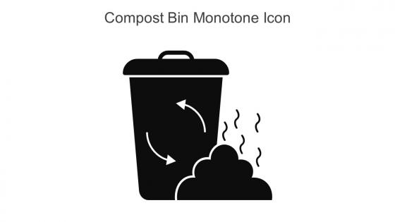 Compost Bin Monotone Icon In Powerpoint Pptx Png And Editable Eps Format