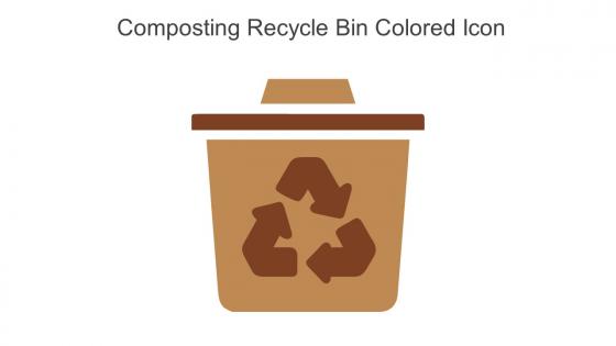 Composting Recycle Bin Colored Icon In Powerpoint Pptx Png And Editable Eps Format