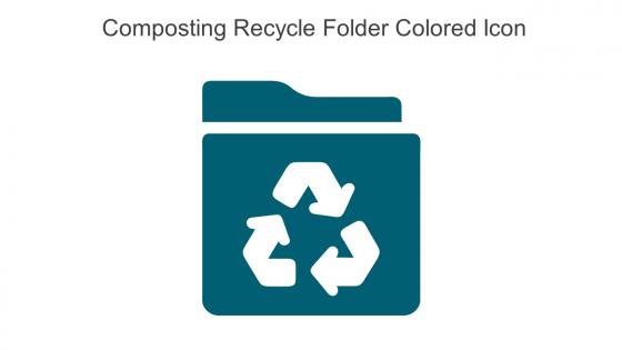Composting Recycle Folder Colored Icon In Powerpoint Pptx Png And Editable Eps Format