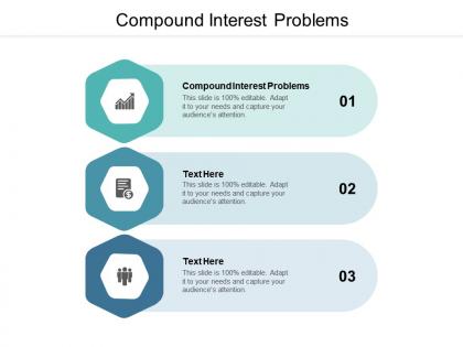 Compound interest problems ppt powerpoint presentation model outline cpb