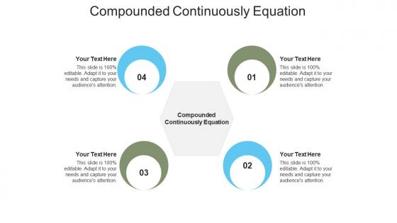 Compounded continuously equation ppt powerpoint presentation model templates cpb