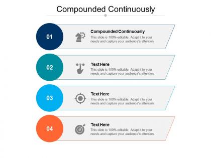 Compounded continuously ppt powerpoint presentation portfolio infographics cpb