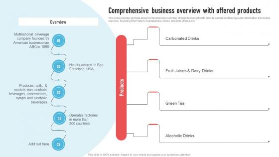 Comprehensive Business Overview With Offered Strategic Operations Management Techniques To Reduce Strategy SS V