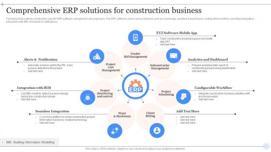 Comprehensive ERP Solutions For Construction Business