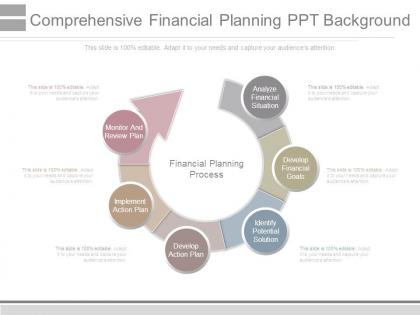 Comprehensive financial planning ppt background