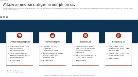 Comprehensive Guide For Digital Website Website Optimization Strategies For Multiple Devices