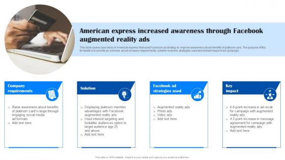 Comprehensive Guide To Facebook American Express Increased Awareness MKT SS