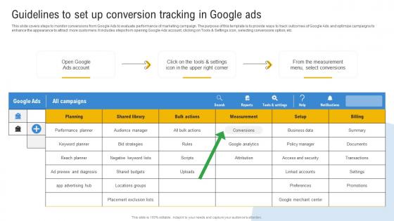 Comprehensive Guide To Google Guidelines To Set Up Conversion Tracking In Google Ads MKT SS V