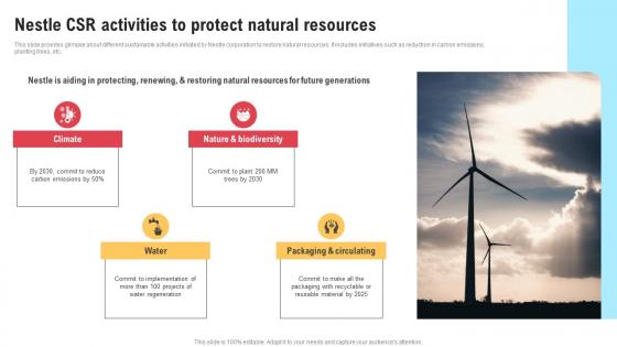 Comprehensive Strategic Governance Nestle CSR Activities To Protect Natural Resources Strategy SS V