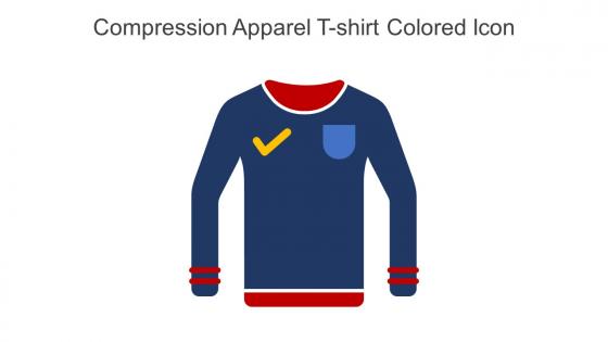 Compression Apparel T Shirt Colored Icon In Powerpoint Pptx Png And Editable Eps Format