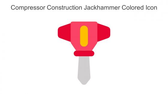 Compressor Construction Jackhammer Colored Icon In Powerpoint Pptx Png And Editable Eps Format