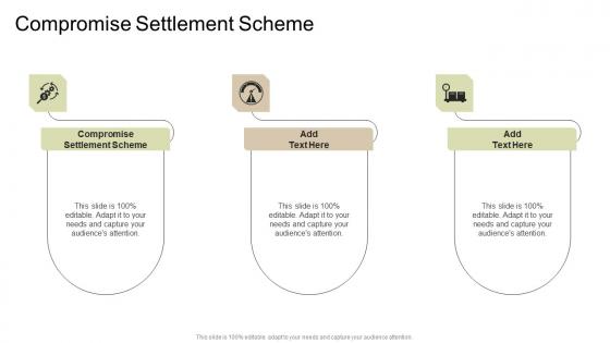 Compromise Settlement Scheme In Powerpoint And Google Slides Cpb