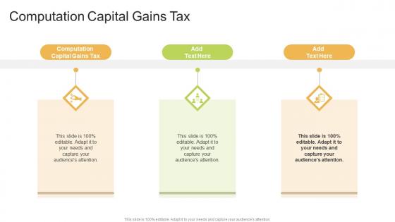 Computation Capital Gains Tax In Powerpoint And Google Slides Cpb