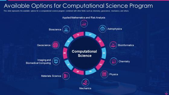 Computational science it available options for computational science program