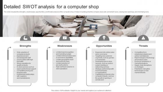 Computer Accessories Business Plan Detailed Swot Analysis For A Computer Shop BP SS