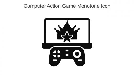 Computer Action Game Monotone Icon In Powerpoint Pptx Png And Editable Eps Format