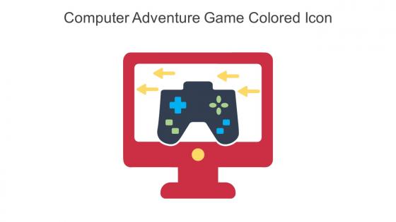 Computer Adventure Game Colored Icon In Powerpoint Pptx Png And Editable Eps Format