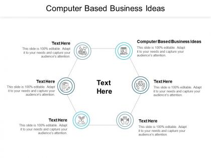 Computer based business ideas ppt powerpoint presentation icon aids cpb