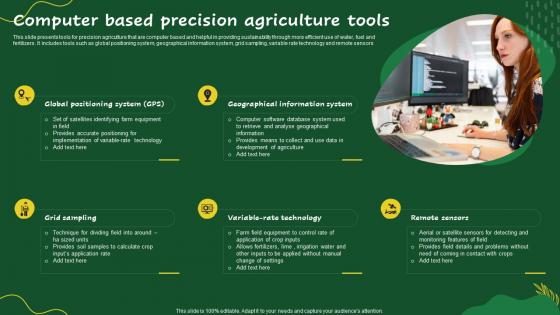 Computer Based Precision Agriculture Tools