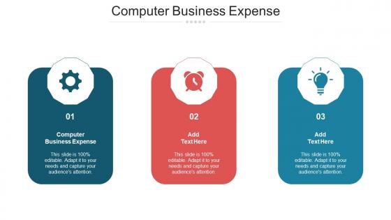 Computer Business Expense Ppt Powerpoint Presentation Professional Pictures Cpb