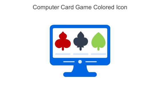 Computer Card Game Colored Icon In Powerpoint Pptx Png And Editable Eps Format