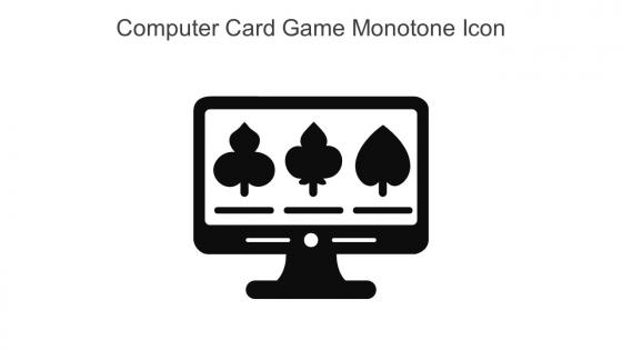 Computer Card Game Monotone Icon In Powerpoint Pptx Png And Editable Eps Format