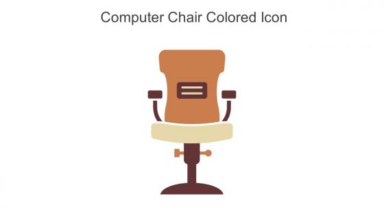 Computer Chair Colored Icon In Powerpoint Pptx Png And Editable Eps Format