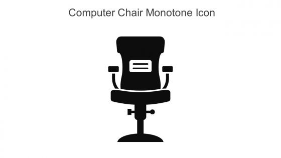 Computer Chair Monotone Icon In Powerpoint Pptx Png And Editable Eps Format