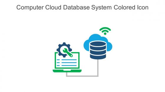 Computer Cloud Database System Colored Icon In Powerpoint Pptx Png And Editable Eps Format