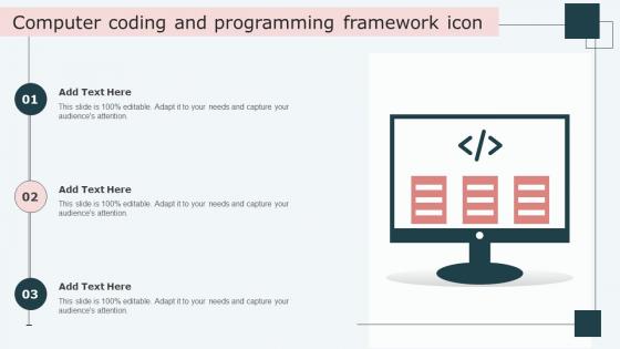 Computer Coding And Programming Framework Icon