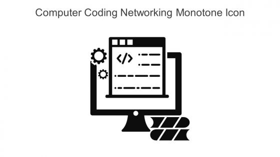 Computer Coding Networking Monotone Icon In Powerpoint Pptx Png And Editable Eps Format