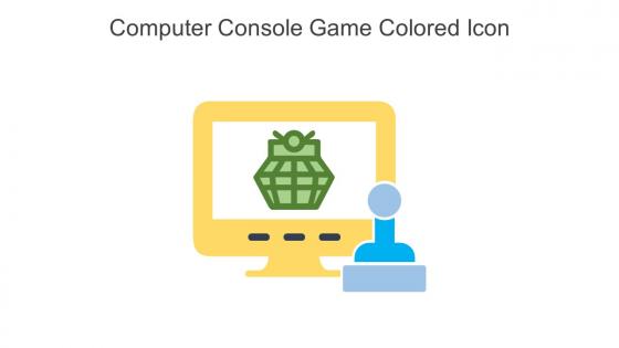 Computer Console Game Colored Icon In Powerpoint Pptx Png And Editable Eps Format