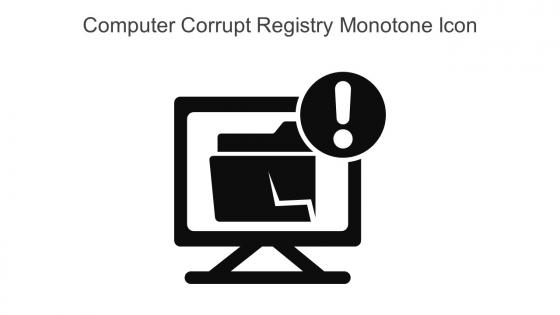 Computer Corrupt Registry Monotone Icon In Powerpoint Pptx Png And Editable Eps Format