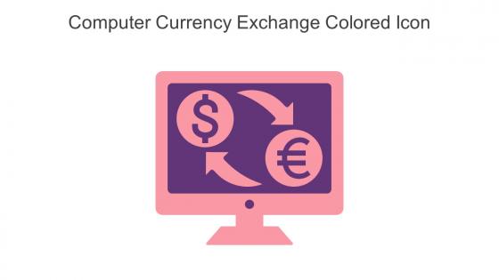 Computer Currency Exchange Colored Icon In Powerpoint Pptx Png And Editable Eps Format