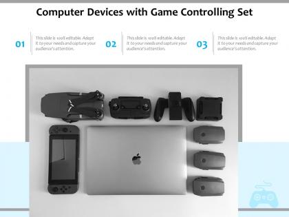 Computer devices with game controlling set